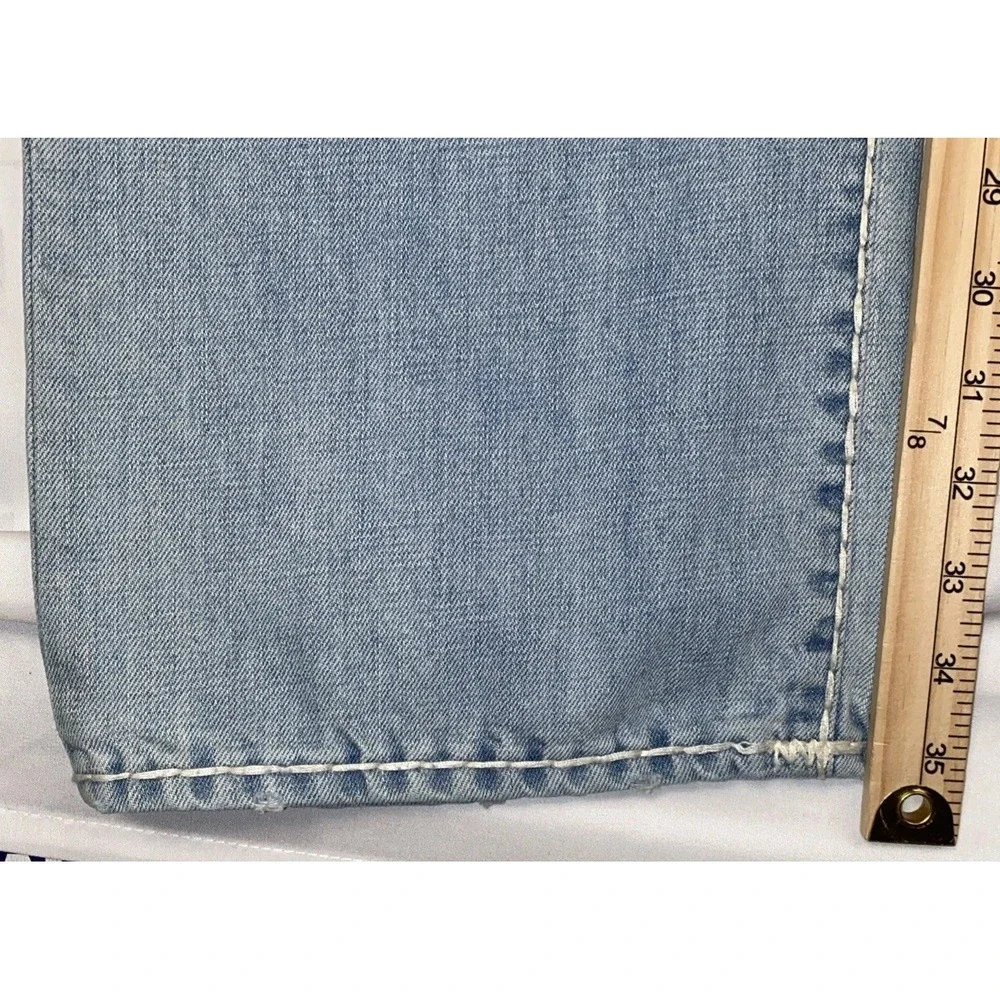 true religion jeans Men's Ricky Relaxed ‎ Thick Stitching 38x35